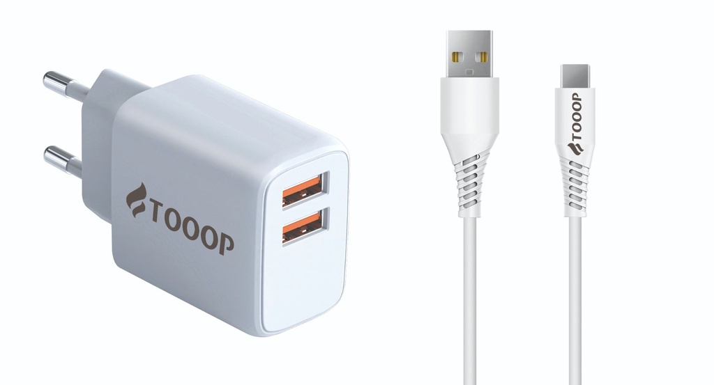Kit Charger deux A port and cable A to C