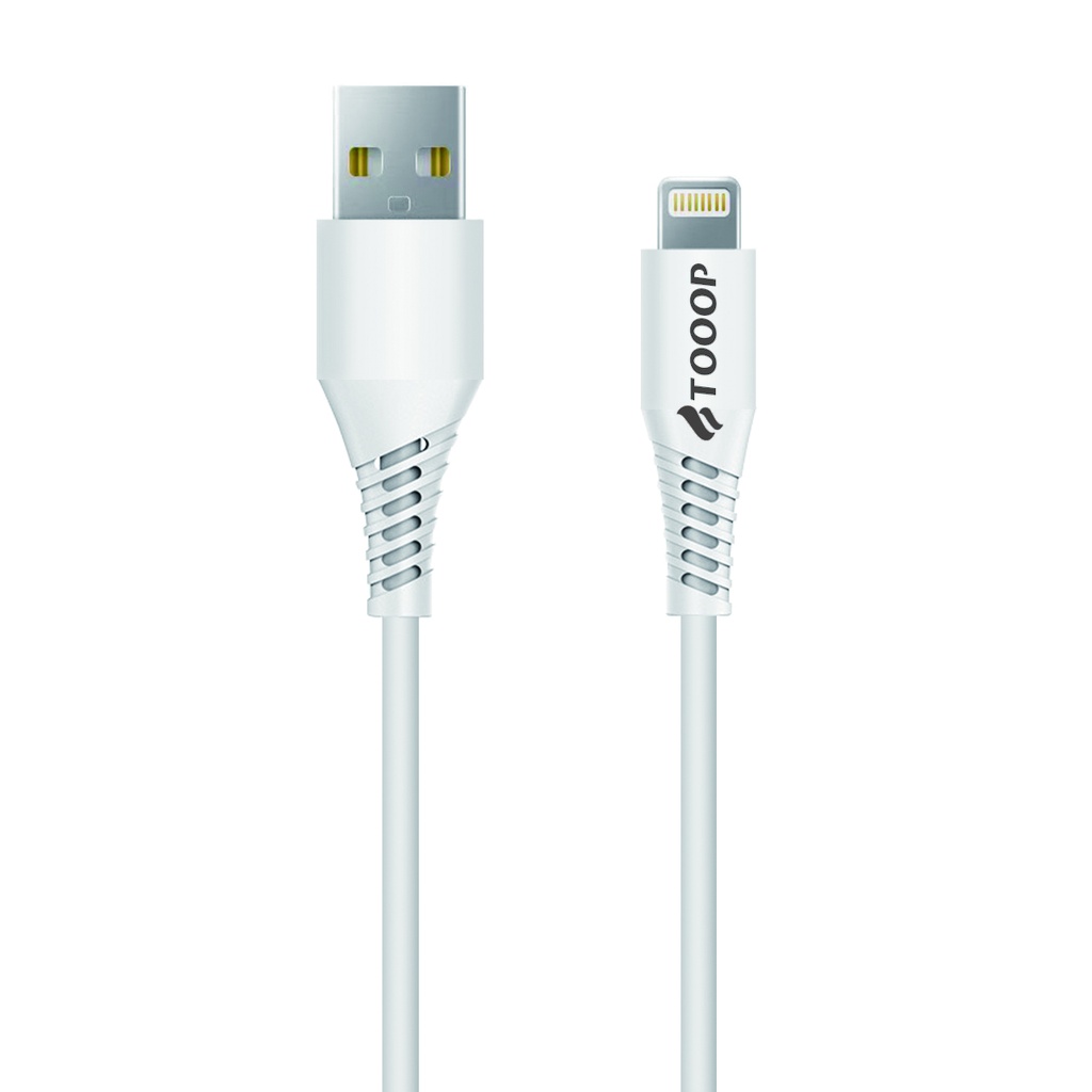 Câble A vers Lightning PVC  blanc 2 mètres