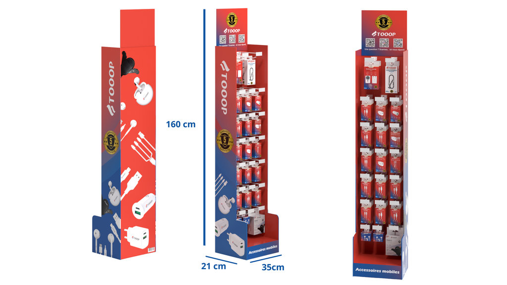 Présentoir 20 broches 225 pièces