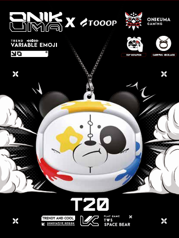 SPACE BEAR ONIKUMA & TOOOP T20 BLANC 