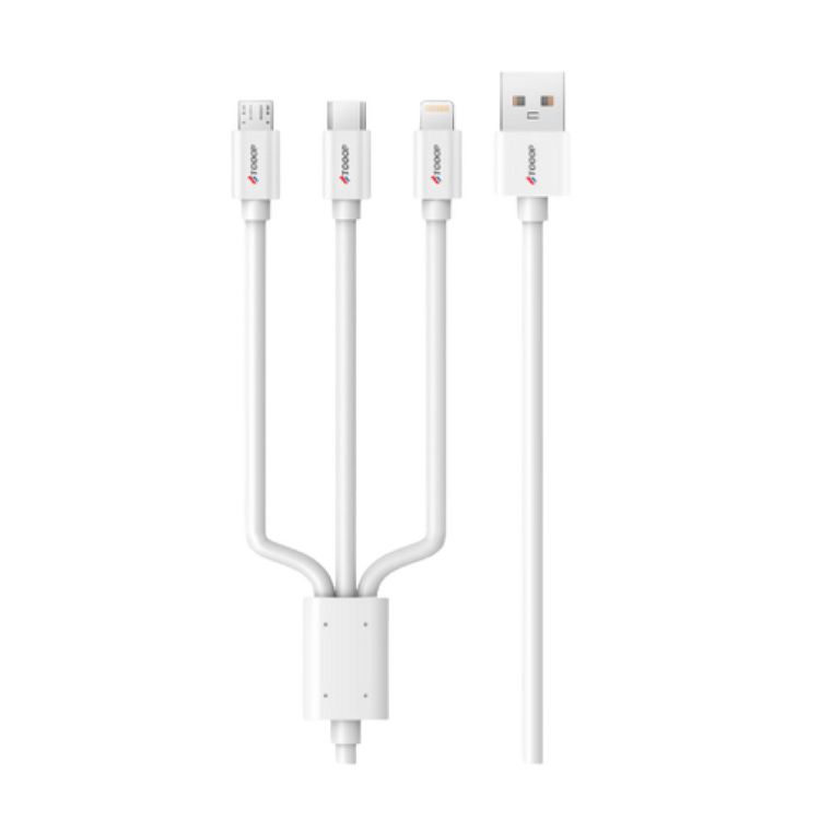 Cable USB A/Type C/Lightning/Micro USB